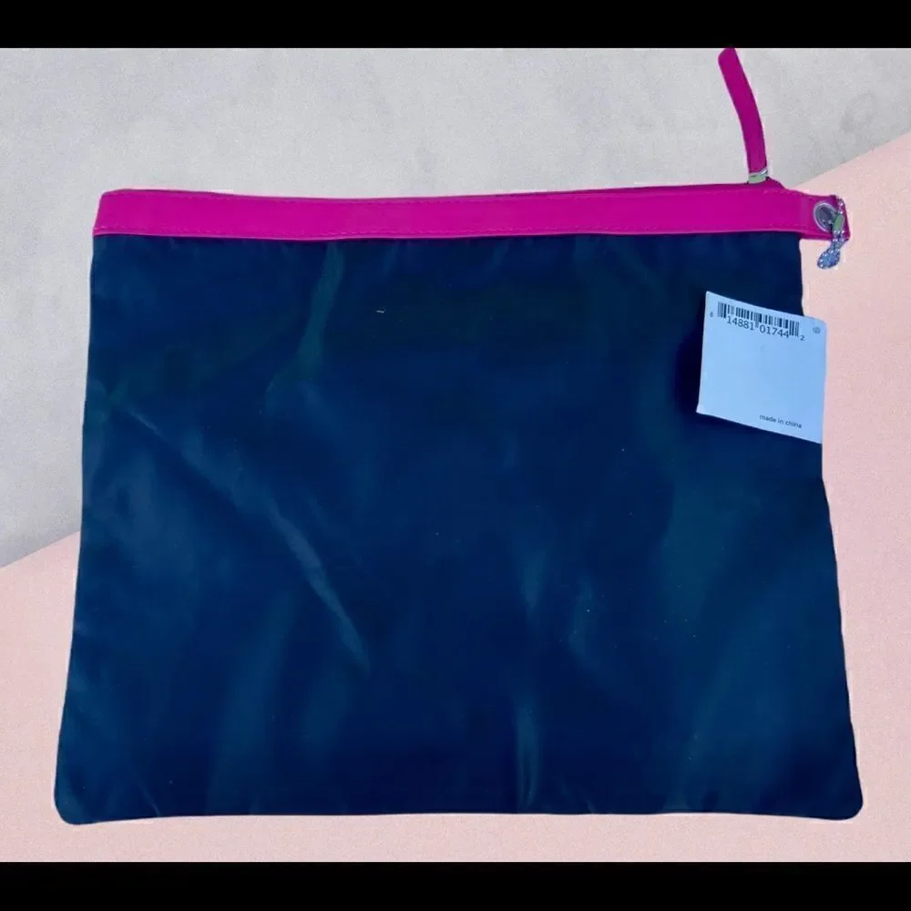 Macy's Beauty Bag Pouch Waterproof NEW WITH TAGS 12”x 9”.